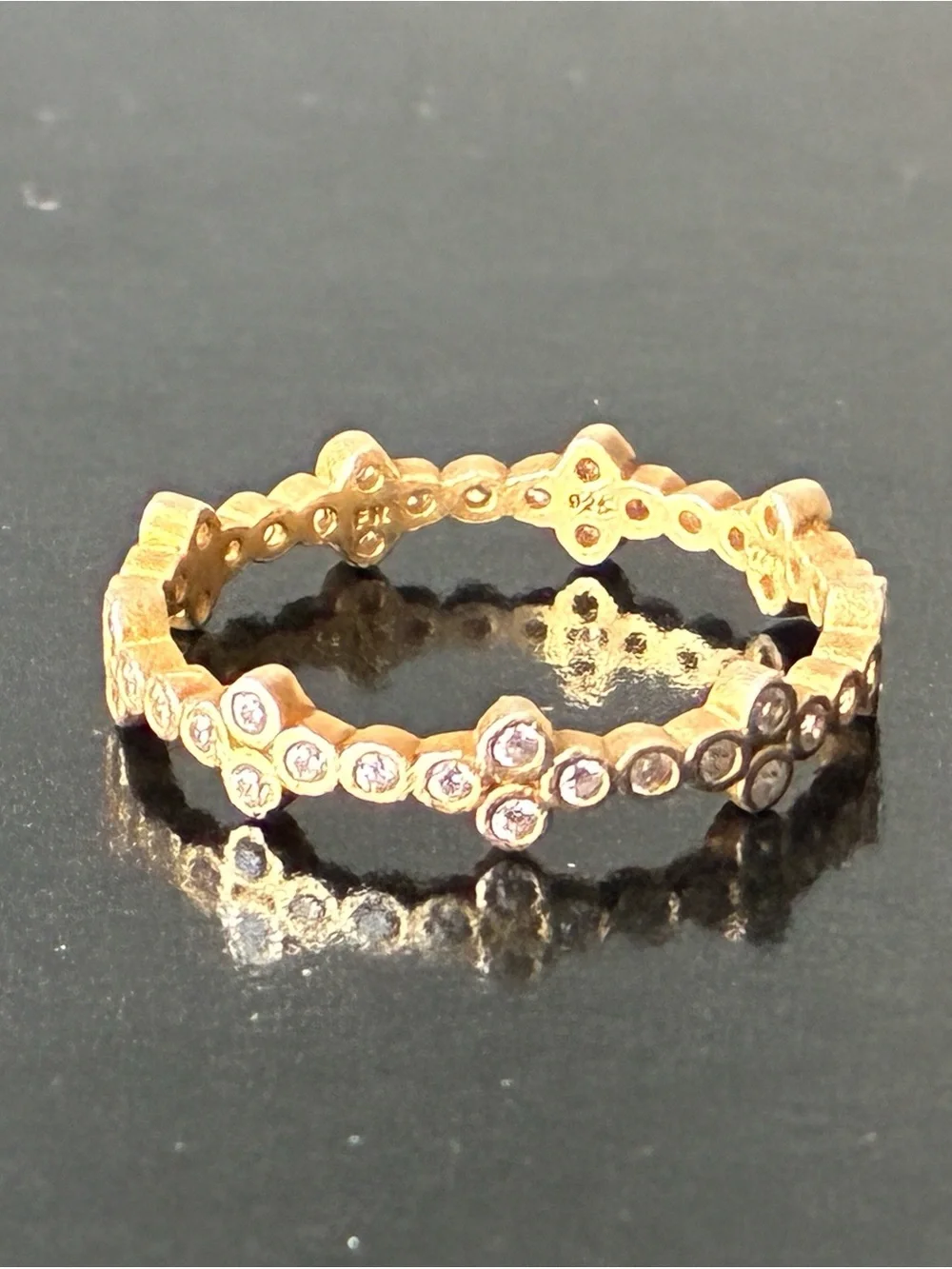 Sterling Silver 925 Freida Rothman Stacking Ring Sz 9